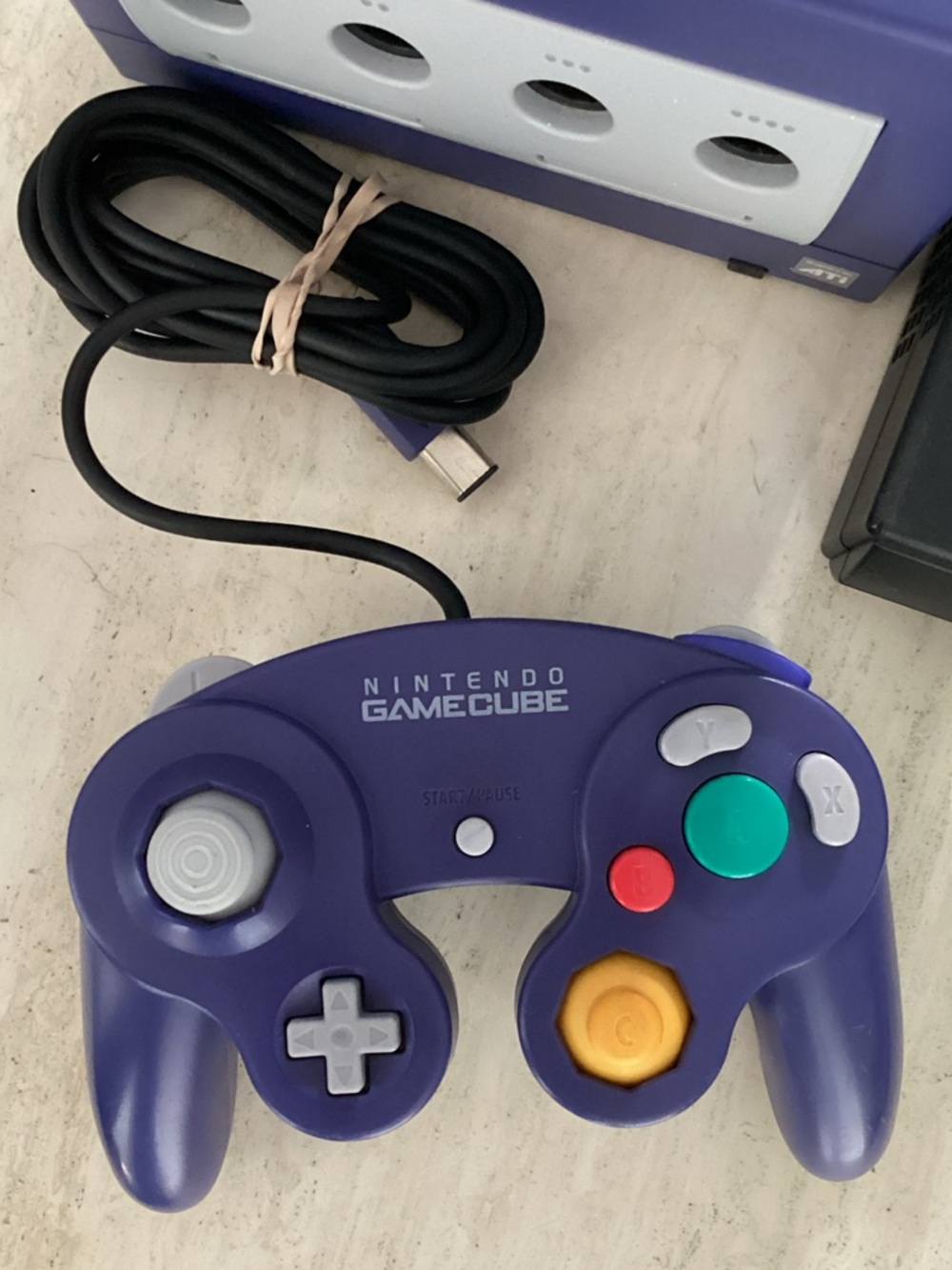 Nintendo GameCube Console and Controller Indigo OEM Working - Picture 3 of 16